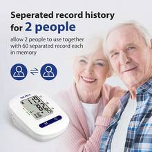 sejoy Automatic Digital Blood Pressure Monitor Upper Arm BP Large Cuff Machine - White - View 3