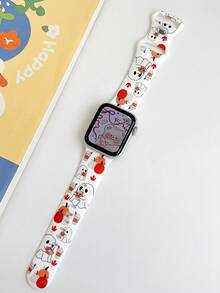 1 pieza Banda de reloj de silicona con patrón de calabaza de fantasma de otoño de moda compatible con la banda de de 38 mm, 40 mm, 41 mm, 42 mm, 44 mm, 45 mm, 49 mm (S10 42) mm (S10 46) mm, Correa de reloj deportiva de silicona suave y de moda compatible con iwatch series 11 Ultra 3 SE3 Ultra 2 S10 SE2 9 8 7 SE 6 5 4 3 2 1, Accesorios de reloj de moda para mujer, Correa/banda de reloj inteligente, Correa personalizada y de estilo único