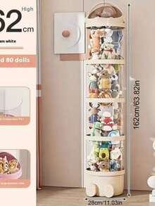 Four Layer Multifunctional Transparent Waterproof Cylindrical Plush Animal Toy Storage Bucket, Pet Toy Storage Artifact, Perfect Home Decoration, And A Great Choice For Mother's Day Gifts - Multicolor - View 13