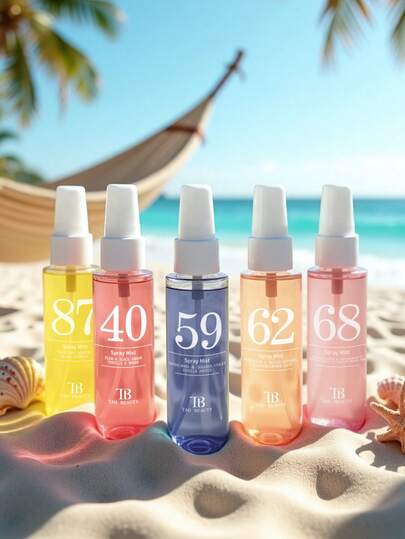 Spray de fragrância brasileira de 40 ml com caixa para presente, sândalo, violeta, baunilha, pistache, jasmim, pitaya, ameixa, âmbar negro, coleção de aromaterapia multicamadas de edição limitada, conjunto de névoa com charme fresco natural de longa duração, decoração essencial diária