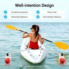 Marine Boat Kayak Canoe PVC Outrigger Arms Stabilizer System Fishing - Red - View 2