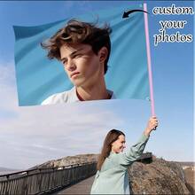 1PC Customized Portrait, Pet Flag, Custom Pattern Flag, Courtyard Decoration Flag, Outdoor Decoration Flag, Unique, Washable, High-End, Breathable And Durable, Unique And Personalized, Is The Ideal Gift For Him/Her, Room And Office Decoration Flag, Pole Free Gift - Multicolor - View 6