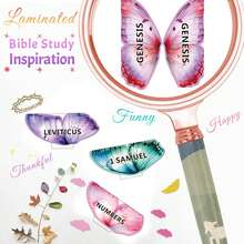 80-Piece Butterfly Bible Label Index Tabs ,ButterFly Design, Easy NavigationLarge Font Sacred Text Easy Peel-Off Labels For Faith-Based Study Bibles & Diaries, Perfect Gift For Believers