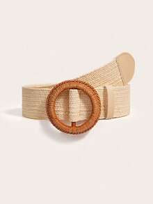 1 Stück khakifarbener boho-artiger vintage Lässig gewebter Taillengürtel, geeignet für Kleider, Röcke, Alltagskleidung, Dates, Urlaub, Reisen, Strand