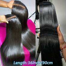 Straight Lace Front Wig Human Hair 5x5 Pre-Pulled With Baby Hair 180% Density Lace Close Up Human Hair Wig Women Natural Black 13X4 Upgraded HD Lace Front Wig Straight Lace Front Wig Human Hair 4x4 Glueless Wear & Go Wigs Human Hair Pre Plucked 28 Inch - Natural Black - 查看 7