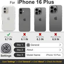 TELOPEN 专为 iPhone 系列手机壳设计的磁性手机壳，重型防震保护手机壳，防摔，三层透明保护套，兼容 iPhone 系列，适合家人、朋友、孩子、生日、春季、节日、男朋友、女朋友、情人节的礼物 - 無色 - 查看 25