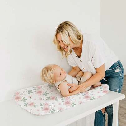 Removable Printed Changing Pad Cover For Baby Changing Table, Diaper Changing Station