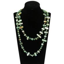 Bohemian Colorful Shell Glass Multi-Layer Necklace, Long Sweater Chain For Women, Popular Cross-Border Creative European & American Style - Green Coffee Mixed Color - View 10