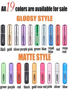 1-5 piezas Botella de perfume recargable para viajar, perfume de viaje, botella de perfume de viaje recargable, atomizador de perfume recargable portátil (5ml 10-150 piezas), estuche con bomba recargable para viajes y salidas, suministros para vacaciones, campamento, y accesorios esenciales para mujeres y perfumes para hombres - Multicolor - Ver 66