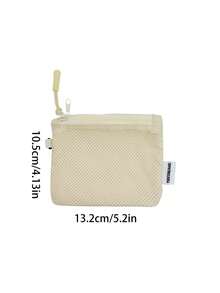 1 pezzo Pochette trucco mini per donna, borsa cosmetica portatile per pendolarismo, organizer compatto per ombretti e rossetti, regalo di Natale, pochette, da viaggio, regalo essenziale da viaggio per donna, pochette, clutch/piccola borsa a mano, organizer trucco, organizer trucco, pochette, porta pennelli, mini pochette, pochette di grande capacità, regali per donna, regali di Natale, idee regalo per donna