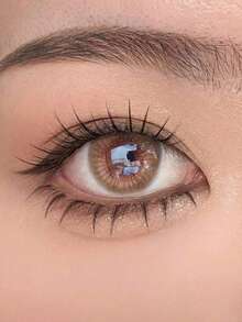 Rikuaild 100pcs Natural Brown False Eyelashes, Soft & Easy To Wear Korean Style Lower Lash Extensions, Suitable For Beginners, Transparent Stem, Cartoon Eye Makeup Cluster Individual False Lashes, DIY At Home - C - 查看 4
