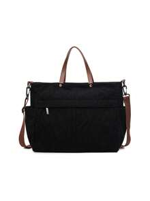 Casual Style Plain With Adjustable Strap Large Capacity Shoulder Tote Bag,Cross Body Bag Everyday Bag, Etc. Perfect For Daily Use - Suitable For Traveling, Work Or Shopping,University, College Classroom , Commute,School, Etc. For Women, Rookies & White-Collar Workers,Girl, College Students,Young Girl