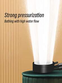 淋浴喷头 优质 ABS 5 模式高压淋浴喷头，淋浴系统 - 选择单件或带支架的全套 - 黑色 - 查看 5