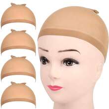 1/3/5/10Pcs Hd Wig Caps Stocking Wig Caps Elastic Stretchy Nylon Wig Caps For Lace Front Wig Hd Stocking Cap For Women Hairstyling, Home, Performance, Wedding, All Seasons