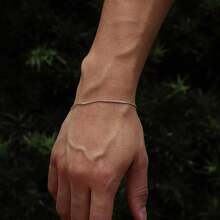 Chain And Bracelet Set Kit Venetian Cord 925 Silver Plated - 銀色 - 查看 5