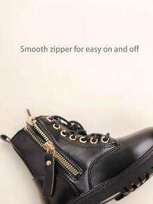 1 Paar modische minimalistische Stiefel mit süßen Katzenohren Seitenzipps, bequem & weich, geeignet für Outdoor-Aktivitäten, Herbst/Winter