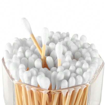 100PCS Cotton Swabs  With Container Cotton Swabs DoubleEnded Cotton Swabs Super Absorbent Cotton Swabs With Storage Box Wooden Cotton Swabs Wit