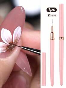Pensulă de unghii roz, pensule pentru unghii, pixuri pentru unghii, set de pensule pentru contur, 1/5 buc instrumente pentru unghii de culoare roz pentru linii lungi, detalii subțiri, desen fin, pensulă pentru contur UV gel pictură design unghii dimensiuni 7/9/11/15/25 mm, consumabile pentru unghii, instrumente pentru unghii, consumabile pentru tehnologie unghii, instrumente pentru unghii, cadou pentru femei, fete