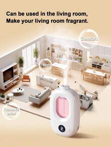 AOYI 香薰机套装，适用于精油、浴室空气清新剂、500mAh 可充电电池、电动香薰机、香氛扩散器，适用于房间、办公室、卧室、厨房、书房、工作、入口、酒店、公寓、冥想、放松、除臭等家居必需品 - 彩色 - 查看 5