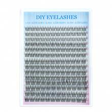 Best-Seller DIY Easy Self-Application Fish-Tail Lash Extensions |   Sectioned Individual Clusters, Soft Thin Band, Large Capacity