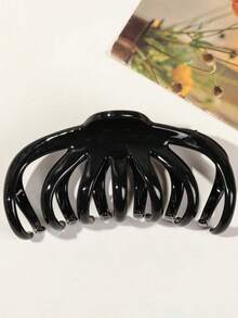 1pc Plastic Hair Clip For Updo Clips - Stylish And Simple Hair Accessory For Girls With High Ponytail Winter Claw Clips Bowknot Hair Claws Elegant Hair Clutch