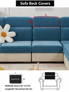 1 Vỏ bọc ghế sofa co giãn, Vỏ bọc ghế sofa bằng vải nhung phủ toàn bộ, Vỏ đệm ghế sofa đa năng cho mọi mùa, Chăn sofa vải dày, Có thể giặt bằng máy, Chống bụi, Thân thiện với thú cưng, Trang trí nhà cửa, Có thể điều chỉnh cho ghế sofa góc, Phòng ngủ, Văn phòng, Phòng khách 1/2/3/4 chỗ ngồi - Xanh đậm - Xem 20