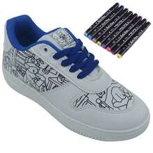 Tênis Mini-Pé Infantil Menino Goods com Caneta - Azul e Branco - Visão 13