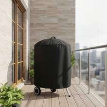 Funda Premium para Asador Redondo 76x71 cm – Impermeable, Resistente al Sol, Lluvia y Viento, Protección Exterior con Diseño Elegante, Alta Durabilidad - Negro - Ver 8