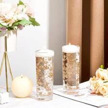 24 Pcs Artificial Pearl String Floating Candle Faux Pearls Beads String Party Garland Decoration Vases Filler Wedding Centerpiece Party DecorGold