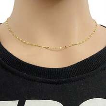 قلادتان فاخرتان من الفولاذ المقاوم للصدأ مطلية بالذهب والفضة، سلاسل قلادات من الفولاذ المقاوم للصدأ، مناسبة للحفلات والهدايا، مجوهرات ذات تصميم أنيق وعتيق، مناسبة للعطلات والتجمعات والمواعيد والهدايا والارتداء اليومي، هلال، صناعة راقية، مناسبة للسفر والمواعيد والحفلات وصيف المجوهرات والمجوهرات الغربية وإكسسوارات الشاطئ والحفلات الراقصة والشاطئ والصيف والمجوهرات والإكسسوارات