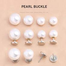 10/12/14mm Pearl Buttons, Anti-Slip Buttons, No-Sew Fixed Clothes Pins, Shirt Collar Pins, Hidden Buttons, Brooch Buttons
