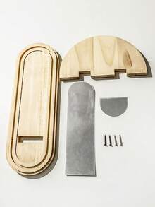 1件波西米亚风格木质彩虹拱形壁挂置物架，多功能收纳架，安装简便，适用于卧室、客厅、走廊、儿童房、厨房、办公室、农舍、中世纪及现代彩虹装饰 - 彩色 - 查看 15