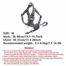 New Color Pet Dog Leash Set, Includes Reflective Adjustable Harness And Collar, Suitable For French Bulldog Outdoor Walking, Comfortable, Leash And Collar Set, Soft Breathable Mesh Material, Suitable For Small/Medium Pets, All Seasons