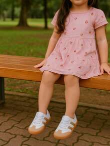 Ténis Infantil Casual Tênis Streetstyle Kids Listras Perfeito Para Uso na Primavera e Verão