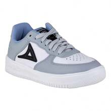 Tenis Sneakers Urbano  5002 Gris Blanco Plataform Unise - Gris/Blanco - Ver 8
