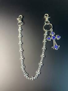 新款十字裤链、钱包链、复古链、双层链、嘻哈朋克风、牛仔裤链、口袋链、男女通用钥匙扣、多元素裤链、民族朋克风 - 多 - 查看 6