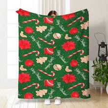 1 pieza de regalo de Navidad azul y rojo para niños y niñas, una manta que se puede regalar a todos. La manta de franela ultra suave y cómoda es adecuada para todas las estaciones y es perfecta para dormitorios, salas de estar, sofás, oficinas, viajes, campamentos, colchonetas para siestas, mantas para aire acondicionado, campamentos, automóviles, decoración de oficinas de estilo moderno, regalos festivos. Eid Al Adha/Día de la Madre