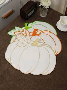 1-200 pièces Napperons de table d'Halloween en forme de citrouille, faciles à nettoyer, à essuyer, antidérapants, tapis de table à manger, décoration pour fête de mariage, festival, convient pour la maison, le restaurant, la décoration de table à manger, articles ménagers