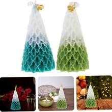 Christmas Tree Shaped Scented Candles For Christmas Holiday Table Decoration Christmas Scented Candles Winter Christmas Tree Taper Candles Home Decoration And Souvenirs, Suitable For Bedroom, Bathroom, Party, Christmas, Random Colors/Styles - Multicolor - View 6