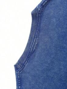 Faith Can Move Mountain Unisex Washed Christian Shirt, Christian Scripture T-Shirt, Vintage Retro Washed Shirt Double Sided Printed (230 Heavyweight Pure Cotton T-Shirt) High Quality Christian T-Shirt, Christian Gifts, Men's And Women's Shirts, Comfortable, Fashion Christian Shirt, Street Style Pure Cotton Fall Shirtwinter Clothes For Women - 寶藍色 - 查看 4