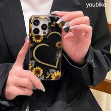 El hermoso diseño de crisantemo en este teléfono presenta una textura de lichi y es compatible con los modelos 16 Pro, 16, 15 Pro, 14, 14 Plus, 13, 13 Pro, 12 Pro y 12 Pro, es un teléfono de regalo de cumpleaños duradero y resistente a huellas dactilares - carmesí - Ver 10