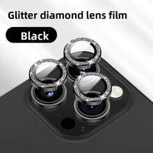 Best-Seller Silver Shining Sparkling Crystal Camera Lens Protector For IPhone 16 Pro Max Plus |   Waterproof, Shockproof, Anti-Fall & Scratch Resistant, Perfect Gift