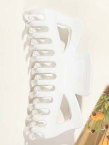 1pc Plastic Hair Clip For Updo Clips - Stylish And Simple Hair Accessory For Girls With High Ponytail Winter Claw Clips Bowknot Hair Claws Elegant Hair Clutch