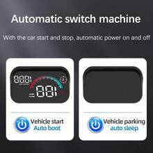 通用汽车 GPS 抬头显示器，配备多模式测速时钟、精确导航、超速警报、6 种显示模式、卫星时钟、18 小时电池续航时间 - 黑色 - 查看 5