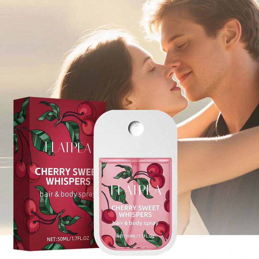 1.7FL.OZ Women's Fragrance Mist, Cherry Scent, Light & Long-Lasting Aroma, Body/Hair Spray, Travel Size, Suitable For Daily, Date, Vacation, Party, Ideal Gift For Her - Cherry Flavor - View 1