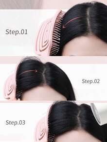 Langstielige Frauenkämme mit Durchbruchrippen-Design, zum Entwirren für nasse und trockene Haare, volumengebend, Haarstyling-Werkzeug, Accessoire, hochvolumiger flauschiger Haarstyling-Kamm, Langhaar- und Lockenkamm mit Massagekrümmung, flauschiger Haarstyling-Kamm geeignet für alle Haartypen, Kopfhautmassage und Glättkamm, Reiseaccessoire, Frisur, Friseur, Haarbürste, Slick-Back-Bürste, Stylingbürste, Lockenbürste, Kantenbürste, Haarkamm, Haare bürsten, Haarbürstenset, Haare kämmen, Locken kämmen, Entwirrbürste, Haarbürste für Frauen, Haare, Reise, Haarprodukte, Haarwerkzeuge, Harzeug, Friseur, Friseurzubehör, Friseursalon, Friseurausrüstung