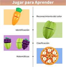 ¡RecomendadoComida de Juguete, Juegos de Frutas y Verduras para Cortar, Juguetes de Cocina con Miniatura Platos y Cuchillo, para Niños/Niñas de 3+ Años, Regalos para Aprendizaje de Educación Temprana (58Pcs)¡Top de Temporada - 1 - Ver 7