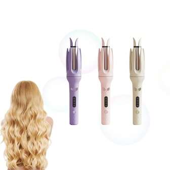 自动卷发器，28mm 筒式卷发器，带 4 种温度调节模式，带智能定时器的卷发器，带智能传感器的卷发器