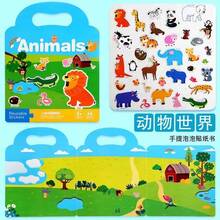 Livre de stickers réutilisables, jouet éducatif précoce pour enfants, puzzle éducatif Montessori pour la petite enfance et les tout-petits