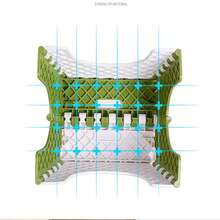 1pc Plastic Folding Stool, Portable Outdoor Small Bench, Home Use Mazza Small Stool, Train Small Stool